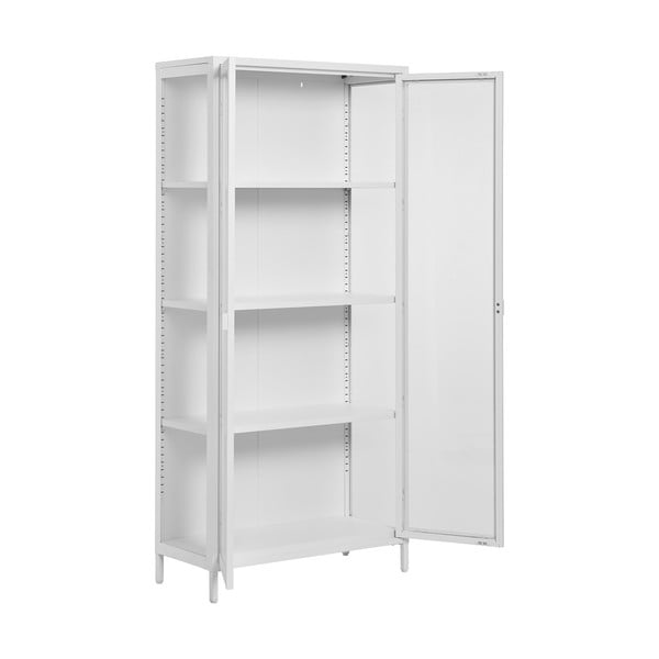 Biela kovová vitrína 80x175 cm Brisbane – House Nordic-image-1