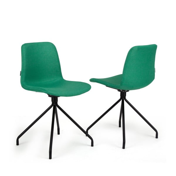 Sada 2 zelených stoličiek Garageeight Forett X