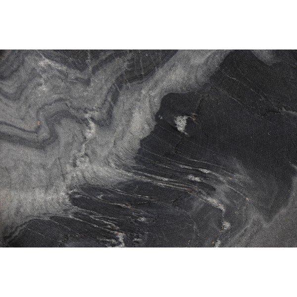 Okrúhly odkladací stolík s mramorovou doskou ø 33 cm Karrara – White Label-image-2