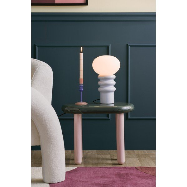 Svetlomodrá keramická stolová lampa (výška  33,5 cm) Catania Aro – Leitmotiv-image-1