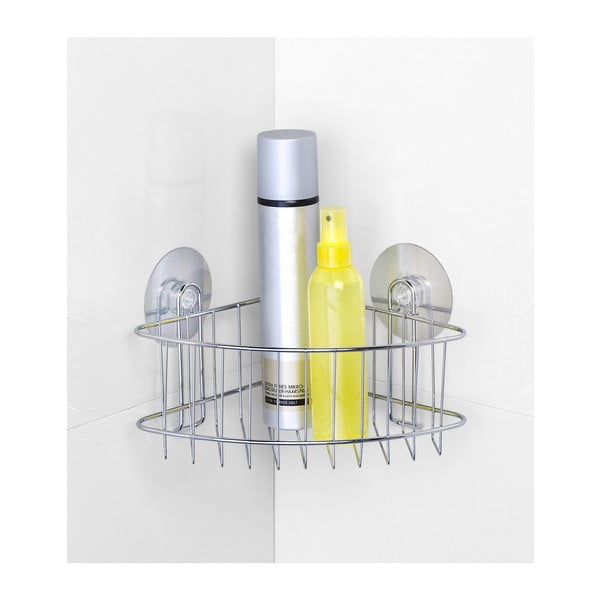 Samodržiaca rohová polička do sprchy Wenko Static-Loc-image-2