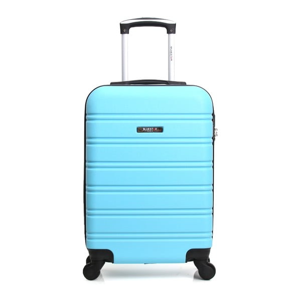 Modrý cestovný kufor na kolieskach Blue Star Bilbao, 35 l