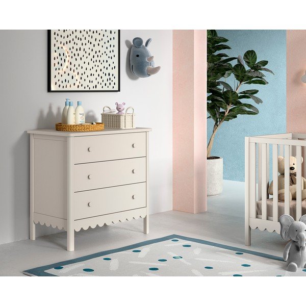 Béžová detská komoda 89x90x55 cm Swingo – Vipack-image-1