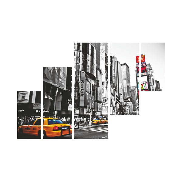 5-dielny nástenný obraz Times Square