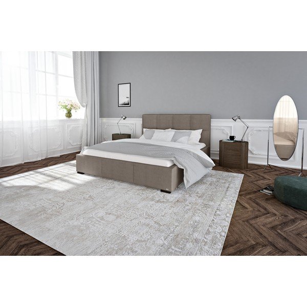 Sivohnedá dvojlôžková posteľ s roštom a úložným priestorom Guy Laroche Home Fascination, 140 x 200 cm-image-4