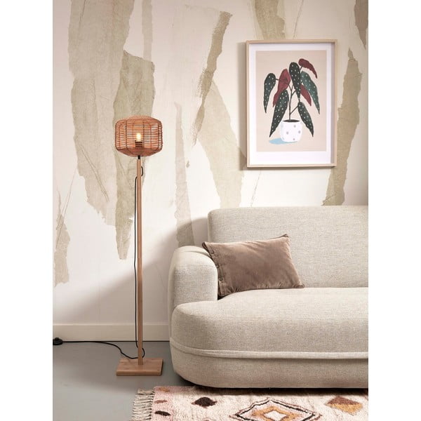 Stojacia lampa s ratanovým tienidlom v prírodnej farbe (výška 130 cm) Tanami – Good&amp;Mojo-image-3