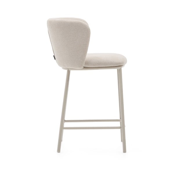 Béžová barová stolička (výška sedadla 65 cm) Ciselia – Kave Home-image-4