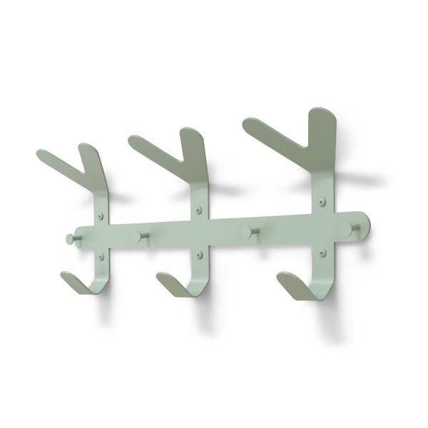Sivozelený oceľový nástenný vešiak 66 cm Frondo – Spinder Design