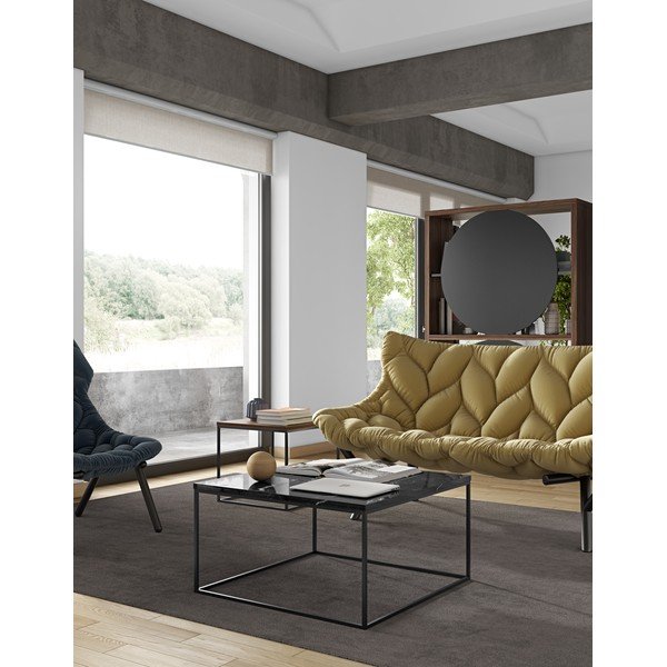 Mramorový konferenčný stolík 75x75 cm Gleam - TemaHome-image-4