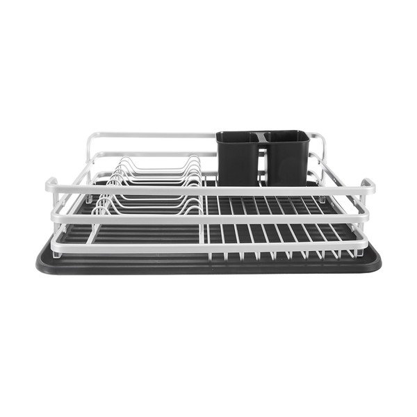 Čierno-biely kovový odkvapkávač 43x32 cm Deluxe – Orion