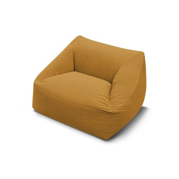 Žltý menčestrový sedací vak Lilibet – Bobochic Paris-image-3