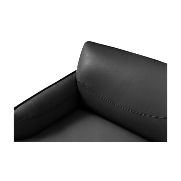 Tmavosivé kožené kreslo Windsor & Co Sofas Neso-image-4