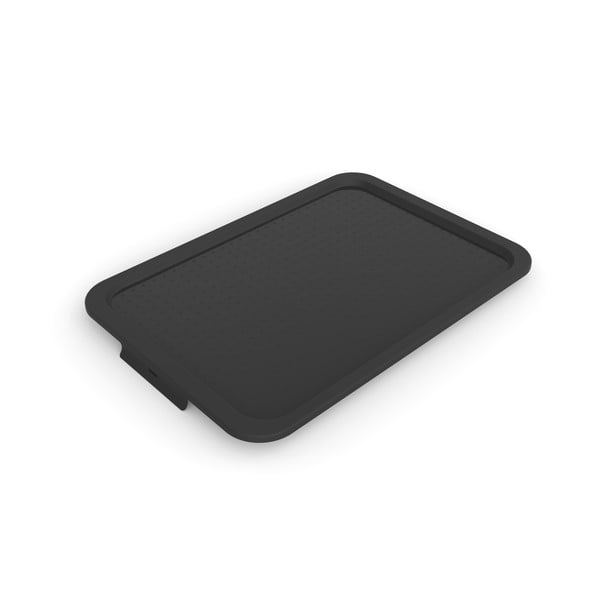 Čierne plastové veko na úložný box 57x39x3 cm Albris – Rotho