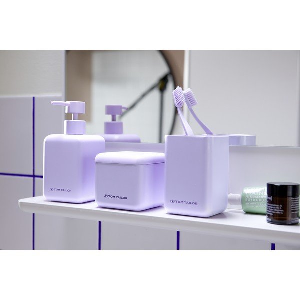 Fialový téglik na zubné kefky z polyresínu Tom Tailor T-Rounded – Wenko-image-1