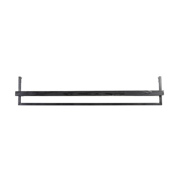 Matne čierna polica z mangového dreva 120 cm Maddison – Light & Living