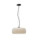 LED závesné svietidlo sivobéžové so skleneným tienidlom ø 38 cm Reig – Kave Home