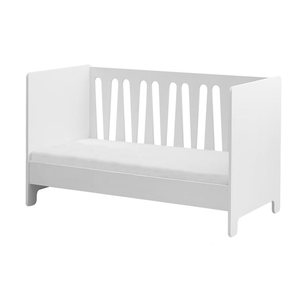 Biela variabilná detská postieľka Pinio Moon, 70 × 140 cm-image-2