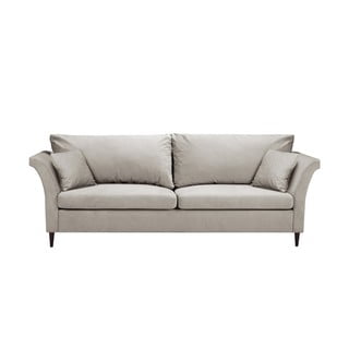 Béžová rozkladacia pohovka s úložným priestorom Mazzini Sofas Pivoine