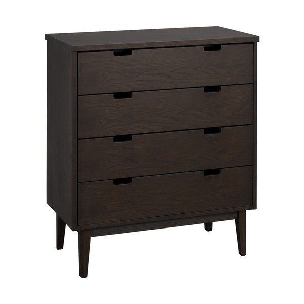 Komoda z dubového dreva v tmavo prírodnej farbe 75x85x38 cm Garrison – Rowico