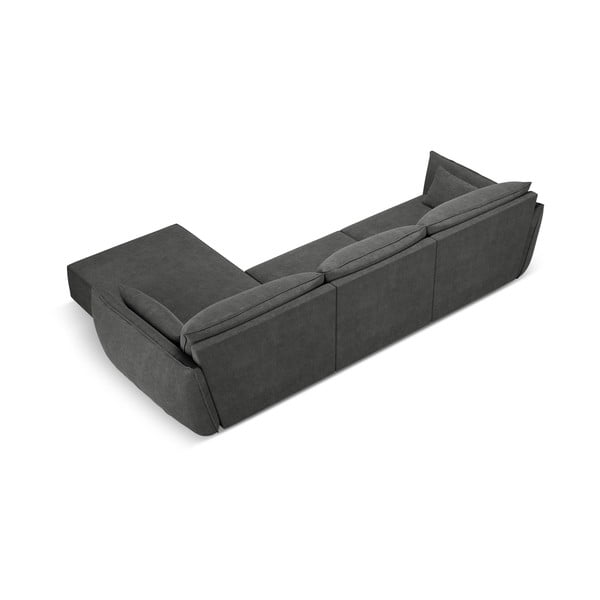 Sivá rohová pohovka (pravý roh) Vanda - Mazzini Sofas-image-3