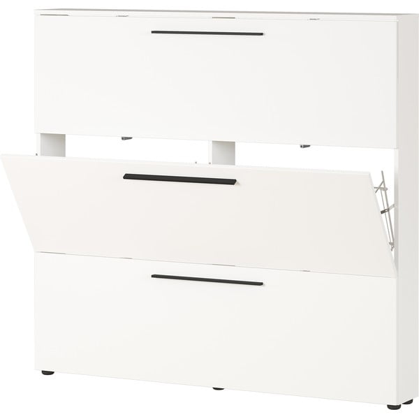 Biela výklopná skrinka na topánky Utah - Germania-image-2