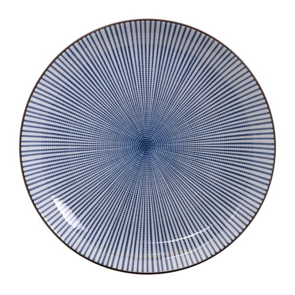 Modrý porcelánový tanier Tokyo Design Studio Yoko, ø 21 cm