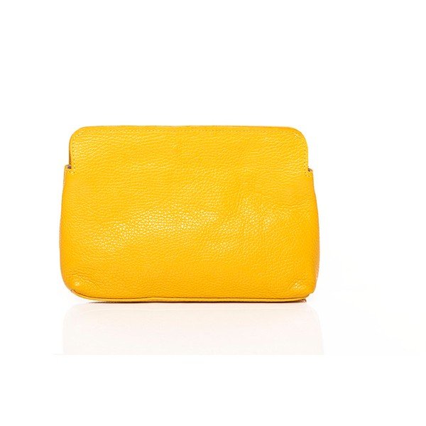 Kožená kabelka Envelope Yellow-image-3