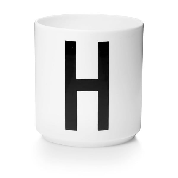 Biely porcelánový hrnček Design Letters Personal H