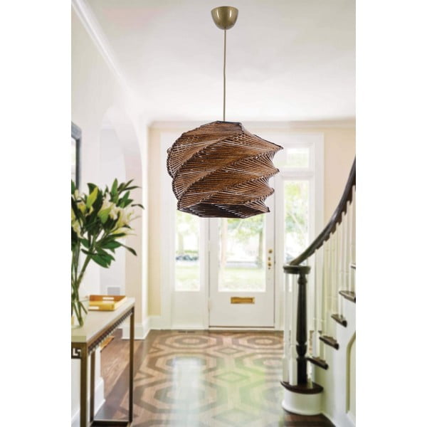 Svetlohnedé závesné svietidlo ø 32 cm Ruche – Opviq lights-image-1