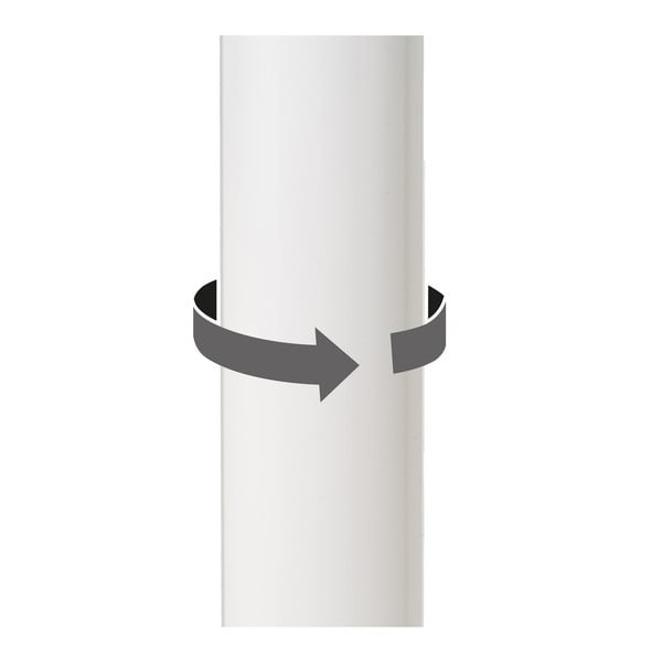 Biele barové stoličky s nastaviteľnou výškou z imitácie kože v súprave 2 ks (výška sedadla 72 cm) – Casa Selección-image-4