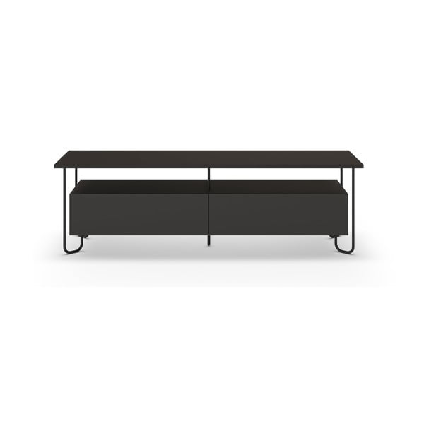 Čierny TV stolík 150x45 cm Dilly – Marckeric