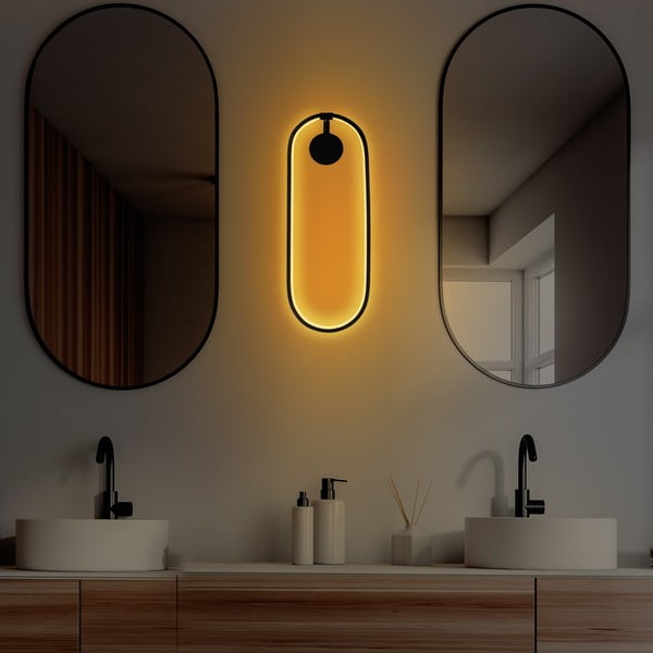 Čierne LED nástenné svietidlo Can – Opviq lights-image-2