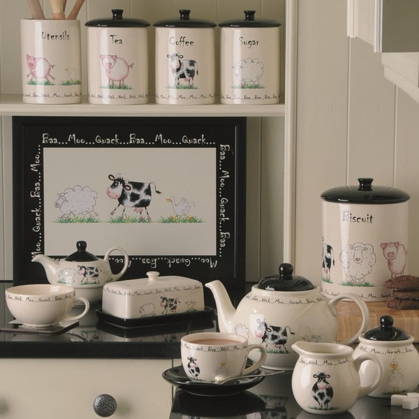 Keramická cukornička z porcelánu Price & Kensington Home Farm,⌀ 9,3 cm-image-1