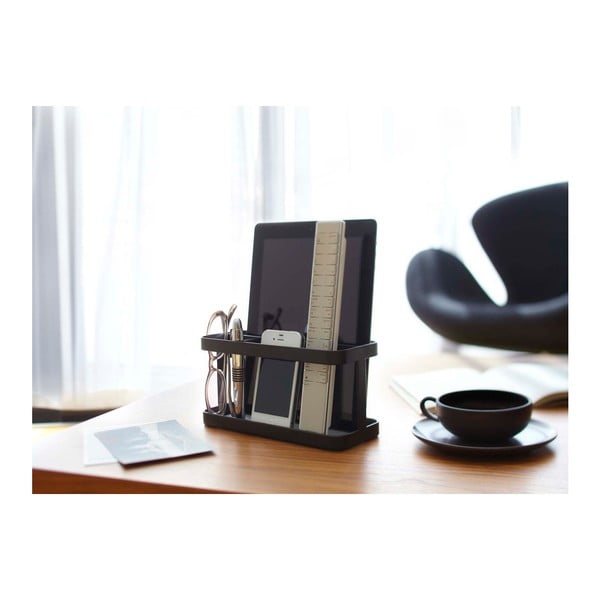 Čierny multifunkčný stojan YAMAZAKI Tower Rack-image-2