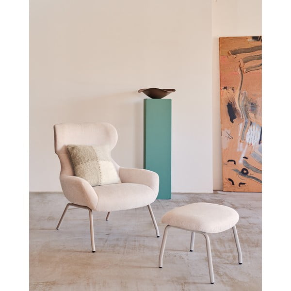 Béžový taburet Belina – Kave Home-image-4