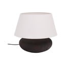 Čiernobiela stolová lampa s textilným tienidlom (výška 35 cm) Nessi – Kave Home