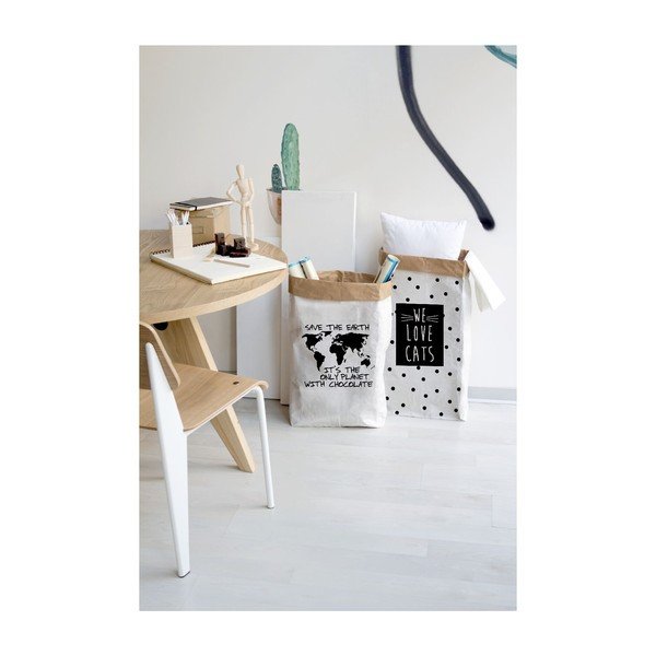 Úložné vrece z recyklovaného papiera Really Nice Things Chocolate-image-1