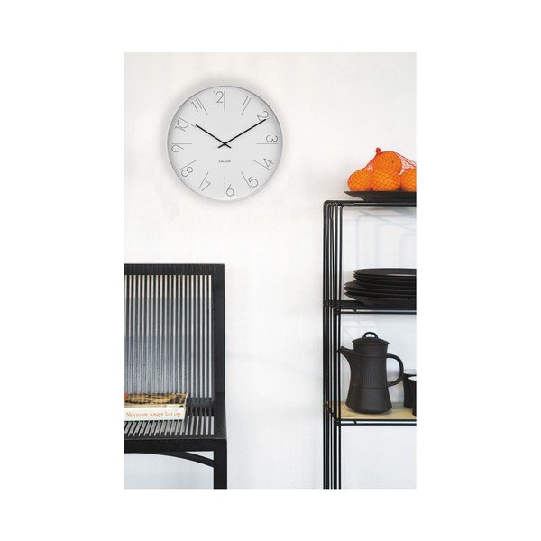 Biele hodiny Present Time Elegant-image-2