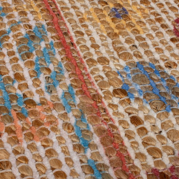 Ručne tkaný koberec s prímesou juty v prírodnej farbe 120x170 cm Taylor Patchwork – Flair Rugs-image-2