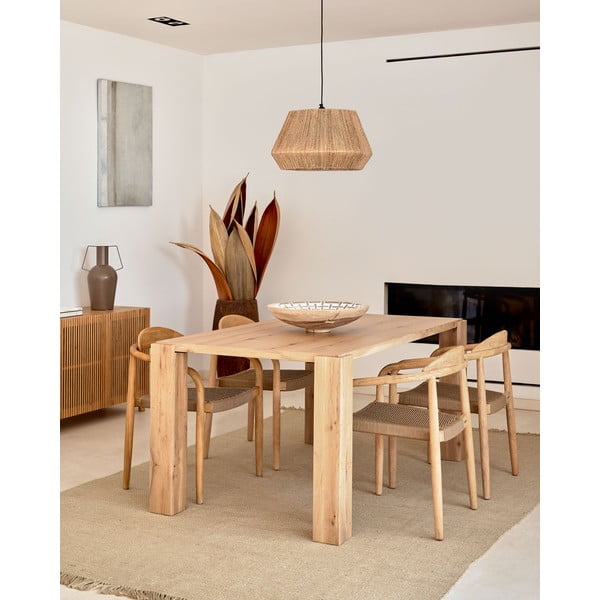 Jedálenský stôl v dekore duba 100x200 cm Deyanira – Kave Home-image-1