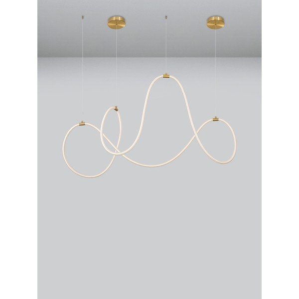 Oceľové LED závesné svietidlo so stmievačom v zlatej farbe Cerelia – Nova Luce-image-4