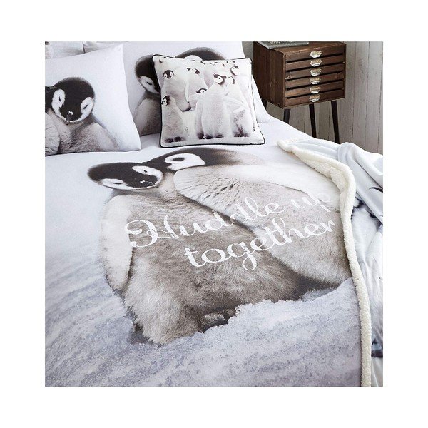 Bavlnené obliečky na dvojlôžko Catherine Lansfield Pinguin, 220 × 230 cm-image-1