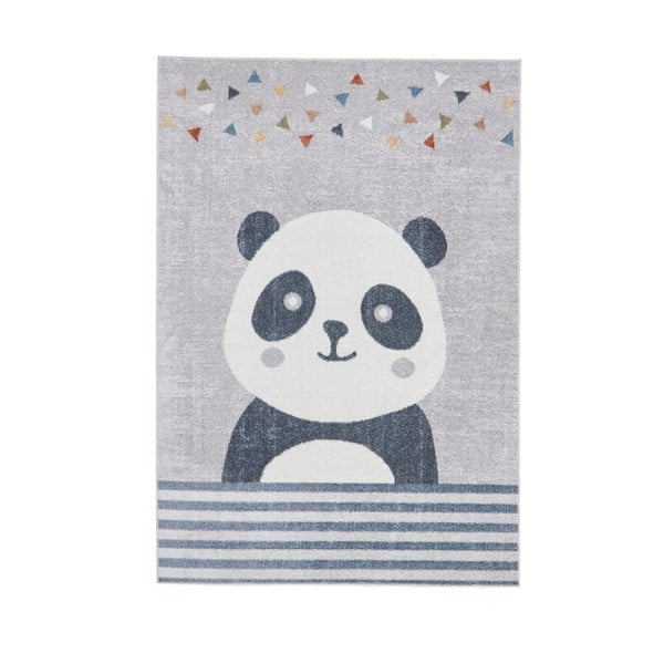 Svetlosivý detský koberec 120x170 cm Vida Kids Panda – Think Rugs