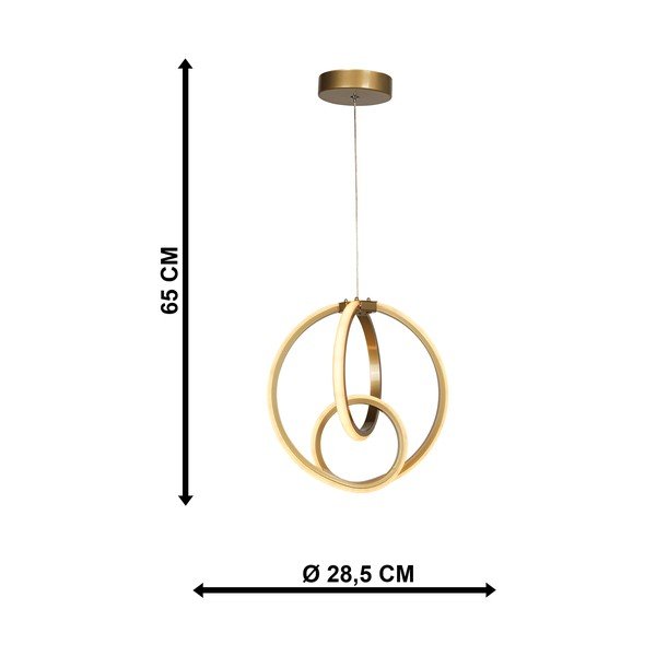 Kovové LED závesné svietidlo v bronzovej farbe ø 28,5 cm Neo – Squid Lighting-image-4