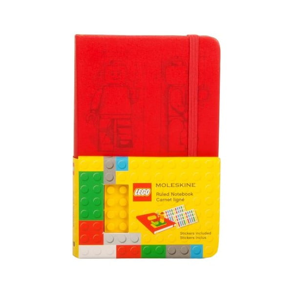 Zápisník Moleskine Lego Red, linajkový