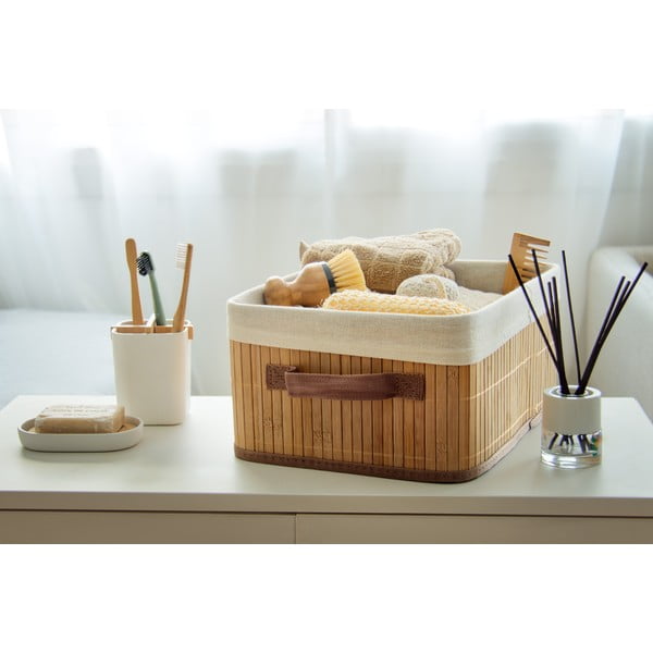 Biely kúpeľňový organizér Compactor Ecologic, 8,4 x 7,8 cm-image-2