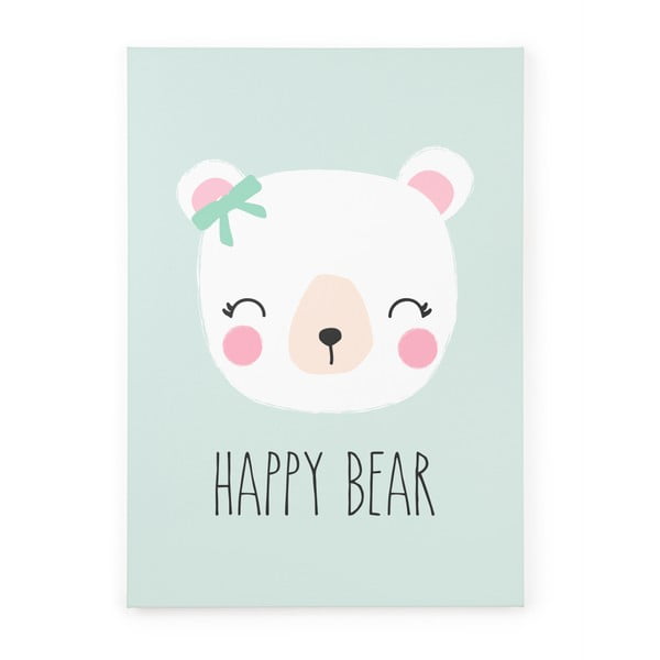 Obraz na plátne Tanuki Happy Bear, 70 × 50 cm