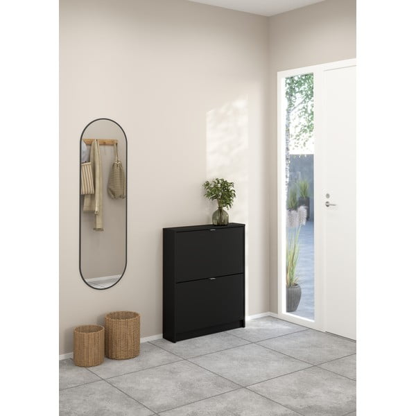 Čierna výklopná skrinka na topánky Shoes – Tvilum-image-1