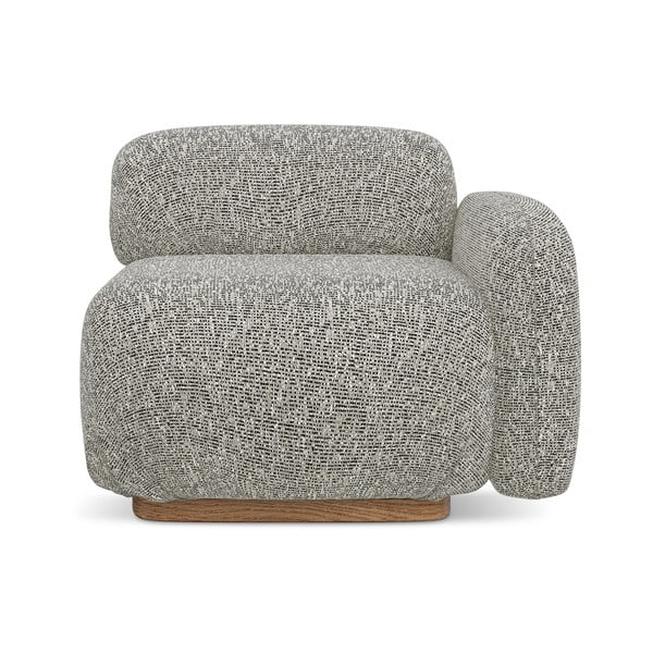 Sivý modul pohovky (pravý roh) Ailani – Makamii