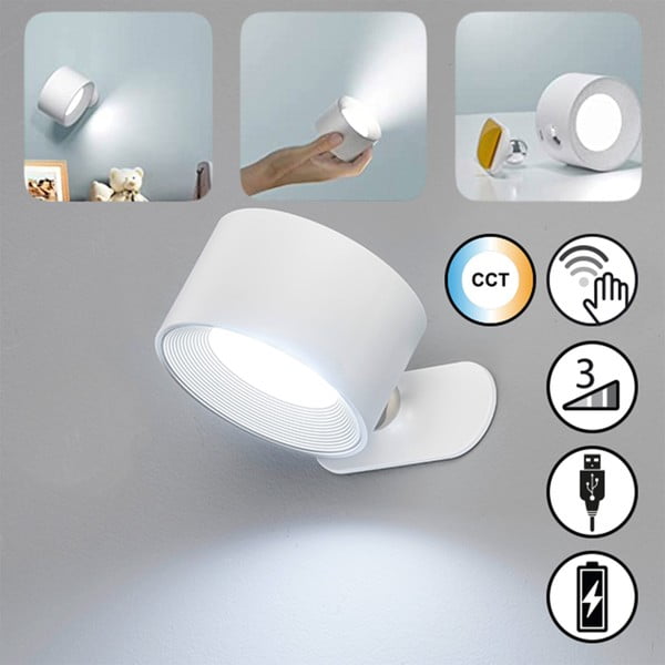 Biele LED nástenné svietidlo Magnetics – Fischer & Honsel-image-2